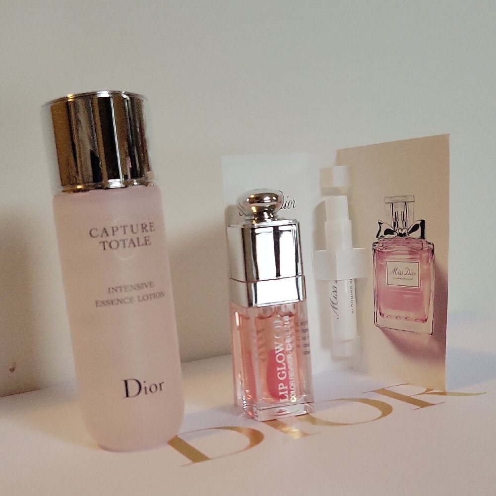 Dior Pink and Silver Skincare Set